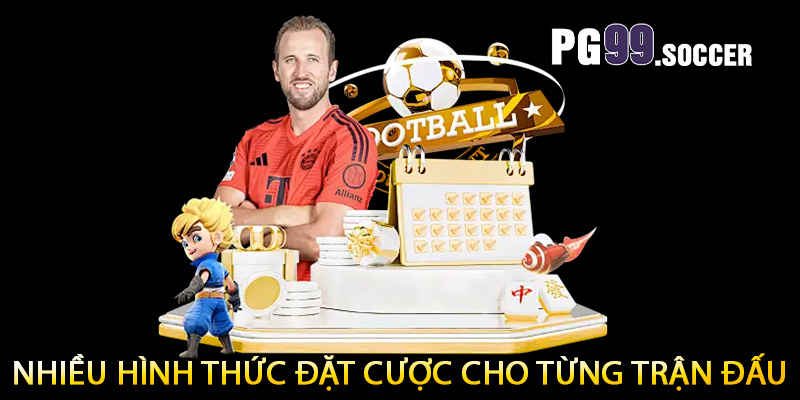 Nhiều hình thức đặt cược cho từng trận đấu